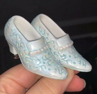 Nora Fleming Victorian Shoes Mini - Retired,  Rare And Extremely Hard To Find