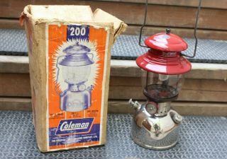 Vintage 1956 Chrome Model 200 Lantern With Red Ventilator 2 - 56