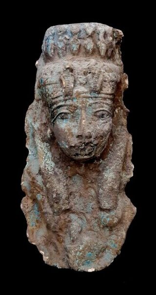Rare Hathor Isis Statue Egyptian Goddess Figurine Egypt Sculpture Motherhood