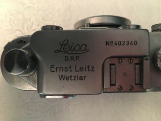 Vintage Leica 35MM Camera with Case.  No: 402340 7