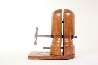 Vintage - c1920 Wooden Adjustable Milliners Hat Block or Stretcher 3