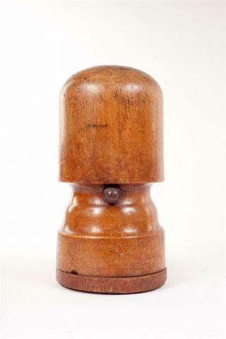 Vintage - c1920 Wooden Adjustable Milliners Hat Block or Stretcher 5
