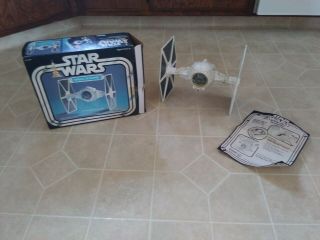 Vintage Star Wars Imperial Tie Fighter Complete And Instructions