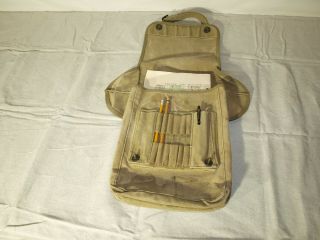 Us Army Wwii Or Korean War Canvas Map Or Document Dispatch Case,  Pouch,  Vintage