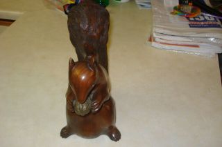 Rare Vintage Hand Carved Black Forest Region Red Squirrel