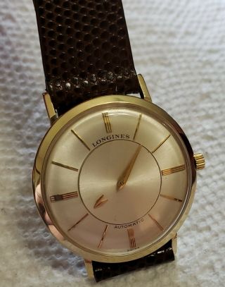 Mens Vintage 14k Solid Gold Longines Mystery Watch Wristwatch 2