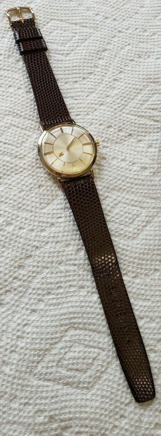 Mens Vintage 14k Solid Gold Longines Mystery Watch Wristwatch 3