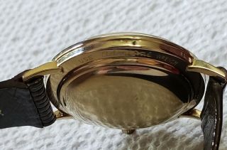 Mens Vintage 14k Solid Gold Longines Mystery Watch Wristwatch 6