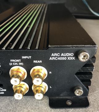 Old School Arc Audio ARC4050 XXK 4 channel Amplifier,  RARE,  USA,  SQ,  vintage 5