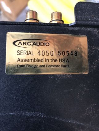 Old School Arc Audio ARC4050 XXK 4 channel Amplifier,  RARE,  USA,  SQ,  vintage 6