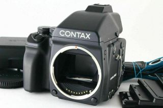 [Rare Mint] CONTAX 645 Medium Format Film Camera Body w/MF - 1,  MFB - 1A JAPAN 5601 3