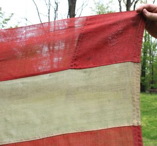 Large Antique 19thC Western 44 Star WYOMING Sate,  United States Bunting Flag 4