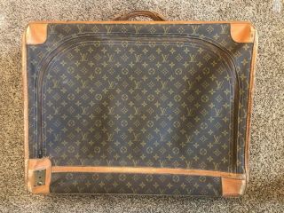 Vintage Louis Vuitton Monogram Suitcase Travel Bag Luggage French Co