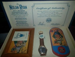 1993 Vintage Nolan Ryan Limited Edition Fossil Watch W/tags And