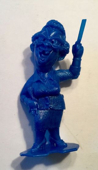 Marx Nutty Mads Mad Weird Ohs Oh Figure Uglies Toy Old Teacher Vintage Blue