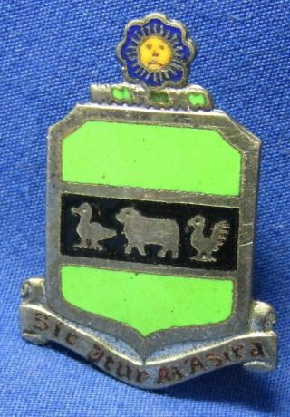 Wwii 21st Airship Group Sic Itur Ad Astra Di Unit Crest Pin By Meyer Rare