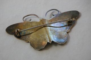 Vintage Sterling Silver and Enamel Butterfly Brooch - David Andersen,  Norway 5