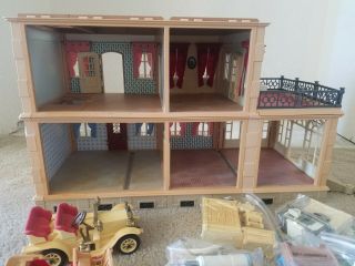 Vintage 1989 Playmobil Victorian Mansion Dollhouse 5300 with Accessories 2
