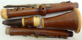Antique Boxwood Clarinet By Bradshaw Cheltenham