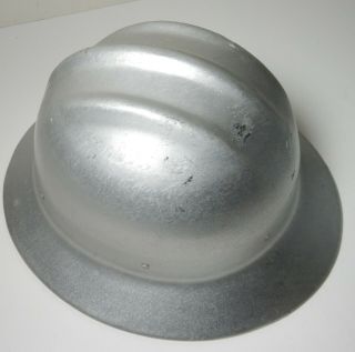 Vintage Aluminum Full Brim Safari Bullard 502 Hard Hat Ironworker