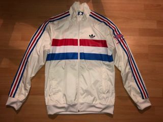 Men’s White M Adidas Olympics Team Gb Jacket 2012 David Beckham Retro Vintage