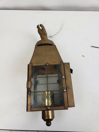 Vintage Antique Style Brass Coach Carriage Lanterns Eagle Lamp porch light 2