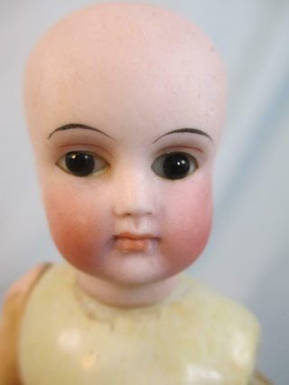 Antique German Bisque Solid Domed Head Belton - Type Doll Closed Mouth 8.  5 