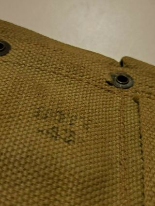 WW2 WWII US Army M1 Garand 10 pocket Ammo Belt 1942 4