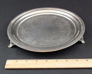 Antique William Forbes American 950 Sterling Silver Tray Salver Black Ball Co