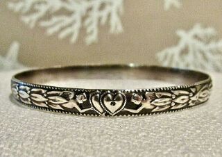 Vintage Danecraft Sterling Very Rare Angels And Hearts Pattern