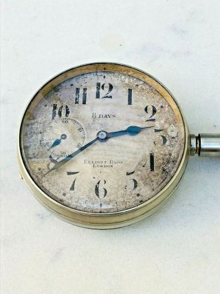 Vintage Octava Watch Co U.  S.  A.  P 8163212ADJ 15j mv 8 Days Dashboard Clock 2