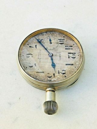 Vintage Octava Watch Co U.  S.  A.  P 8163212ADJ 15j mv 8 Days Dashboard Clock 3