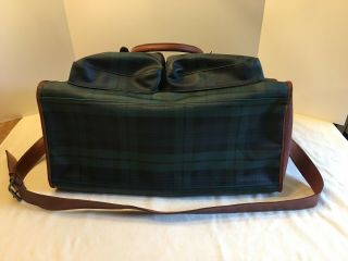 Vintage Polo Ralph Lauren Blackwatch Plaid Weekend Bag Duffle Luggage Travel PVC 8