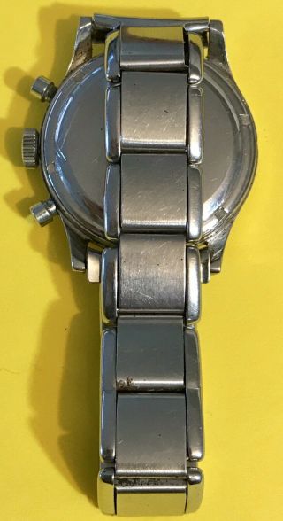 Extremely Rare Stainless Steel Gallet MultiChron Yachting Wrist Watch c.  1954 6