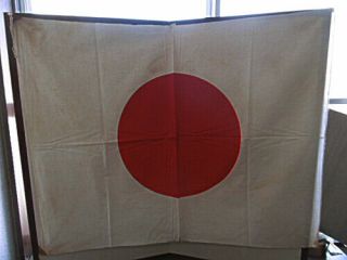 Vintage Ww Ii Japanese Flag/rising Sun/74cm×93.  5cm【901065】