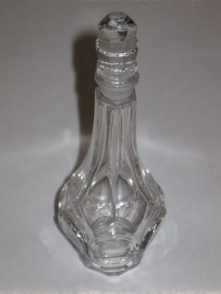 Vintage Caron Baccarat Style Perfume Bottle Muguet De Bonheur - 1 Oz - 5 1/2 "