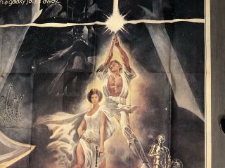 Vintage 1977 Star Wars SIX Sheet EuropeanMovie Poster 77/77 Hope IV 5