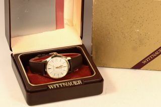 Vintage mens wittnauer automatic l636.  2 swiss wrist wach box 2