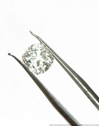 Rare GIA Natural Yellow Green 1.  02ct Loose Old Mine Cut Diamond Gemstone 3