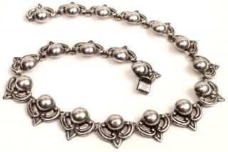 VINTAGE 1950 ' S TAXCO STERLING SILVER NECKLACE AND BRACELET SET FROM MEXICO 5