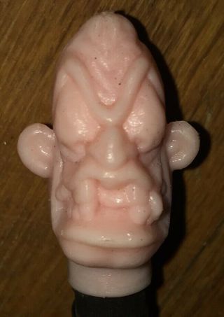 Vintage Monster Weird Ohs Nutty Mad Pencil Topper Pink Head Unusual Scary Horror