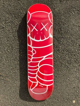 Supreme X Kaws Red Chum Skateboard Deck