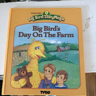 Vintage Big Bird Story Magic Animated Toy Cassette Play Sesame Street 7