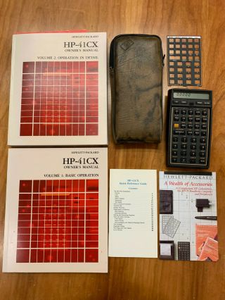 Hp - 41cx Vintage Scientific Calculator,  Manuals,  Not Rebuilt