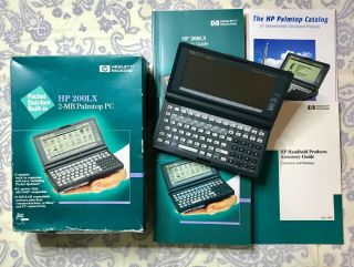 Hp 200lx 2 - Mb Ram Palmtop Pc Vintage Hewlett Packard W/box Manuals
