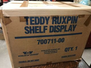 Rare Vtg Teddy Ruxpin Store Display W/ Bear Never Assembled