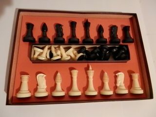 PETER GANINE Classic Chess Set 1494 RARE 1961 Art Deco 3D in STAR TREK 3