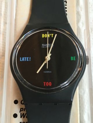 Rare Vintage Ga100 1984 Swatch Watch Originals “ Don 