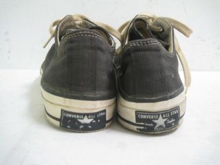 Vintage Black Converse Chuck Taylor Sneakers Usa Made Size 9.  5