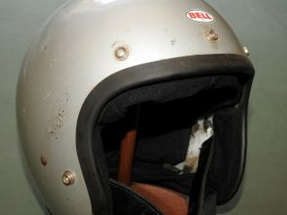 Vtg 1977 Bell Magnum Ii Motorcycle Helmet 7 5/8 61 Racing Open Face Usa Rare